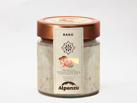 Ragù di salsiccia, funghi porcini e Fontina D.O.P. 225 g